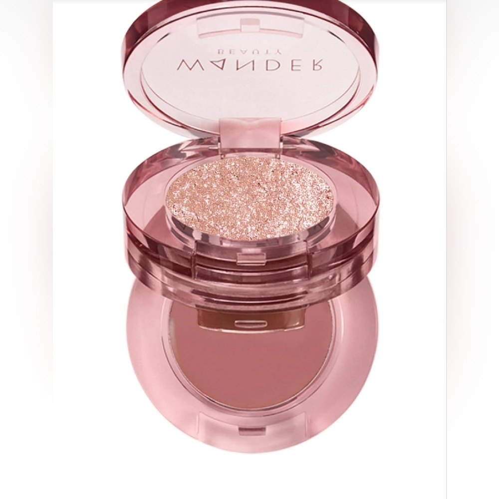 NIB Wander Beauty Double Date Eye Shadow Duo in Bubbly Cheers | Sealed Box